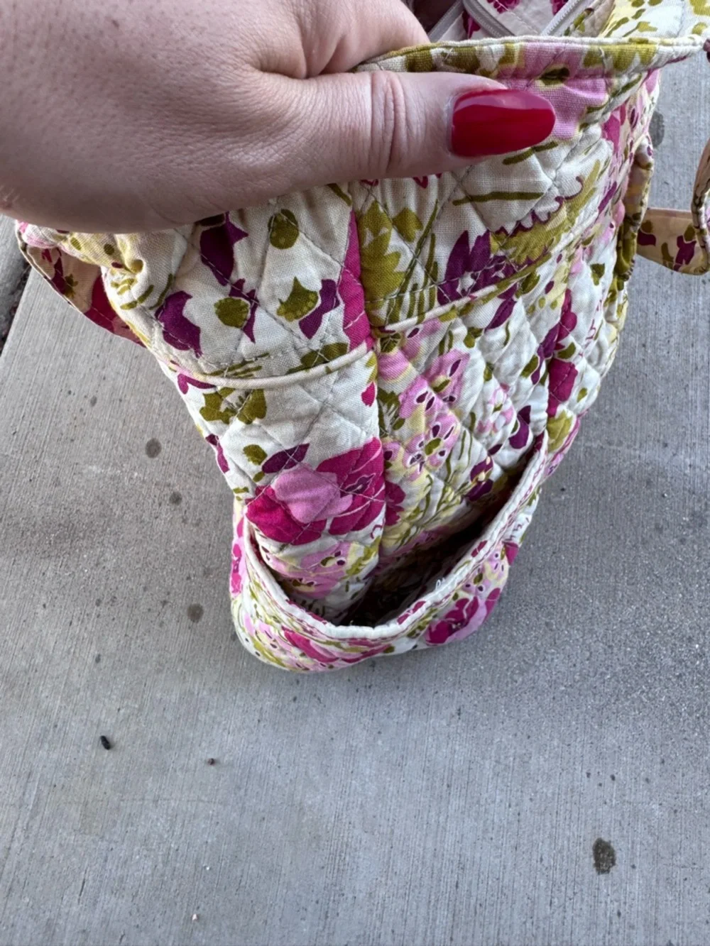 Vera Bradley Make Me Blush (Retired) Double Handle Shoulder Handbag Tote Bag - Picture 7 of 7